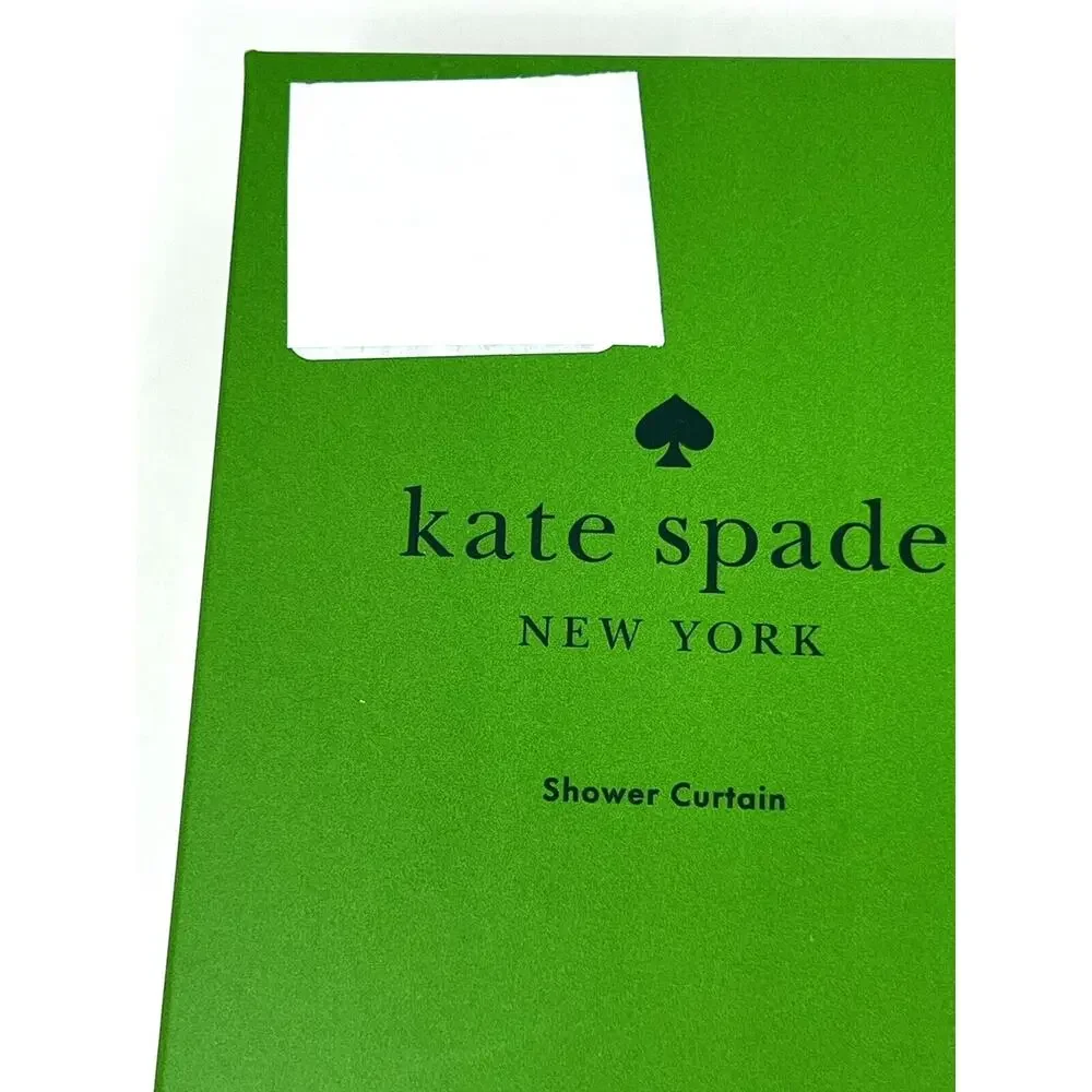 KATE SPADE New York MUSHROOM Fabric SHOWER CURTAIN 72” x 72” Pink Multicolor